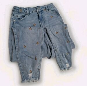 Tinseltown Juniors High Rise Skinny Jeans Size 3 Distressed Butterfly